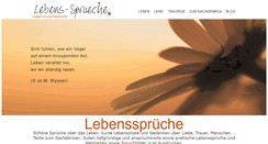 Desktop Screenshot of lebenssprueche.com