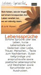 Mobile Screenshot of lebenssprueche.com