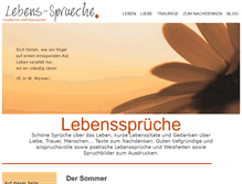 Tablet Screenshot of lebenssprueche.com